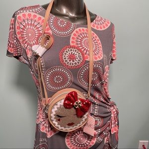 NWT Cute Glitter OMG Girls Leather Purse